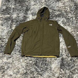 Vintage 90s Size M The North Face Mens Green Gore Tex Logo Windbreaker Jacket